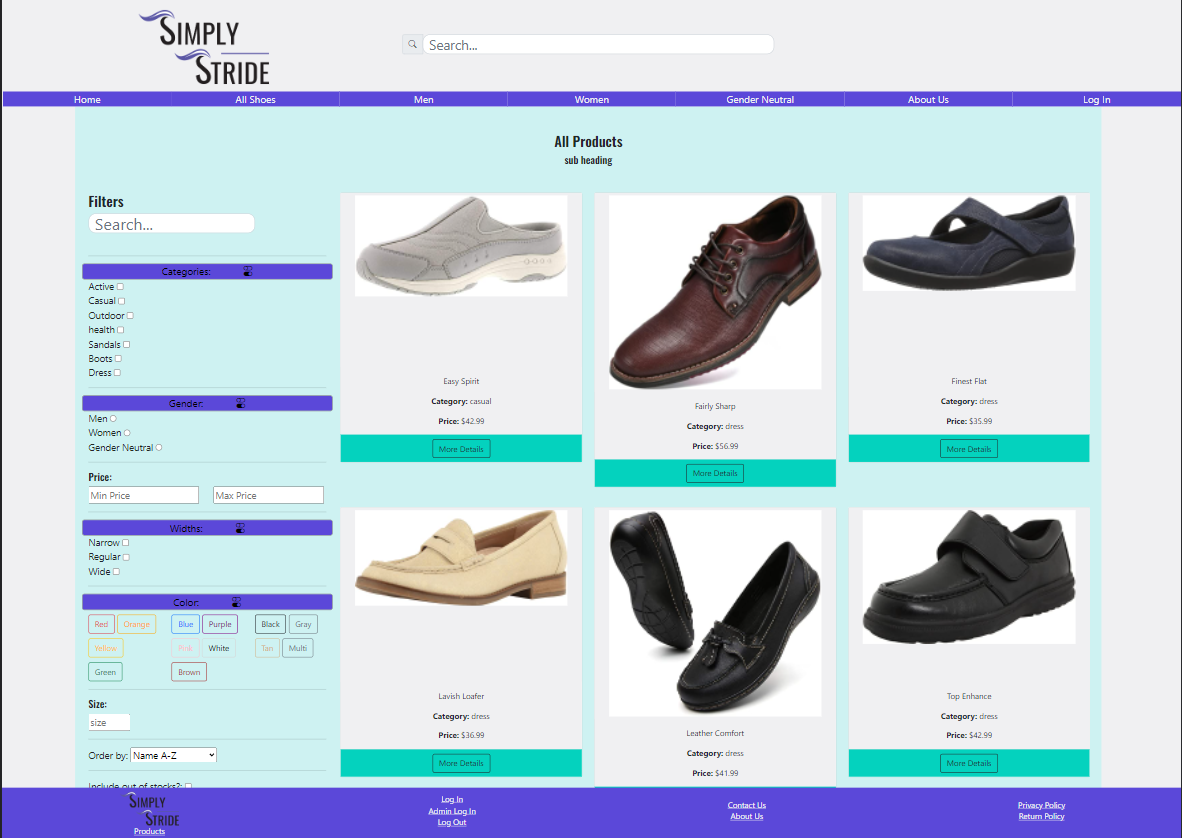 Image of Simply Stride Website